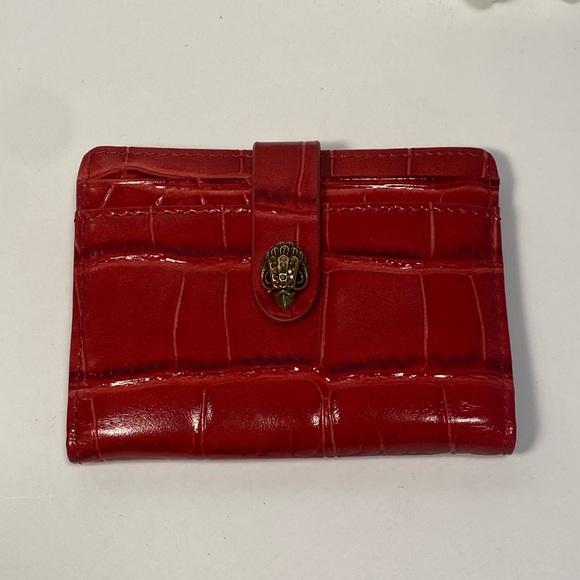 NWT Kurt Geiger Leather Croc Embossed Card Holder - Picture 6 of 11